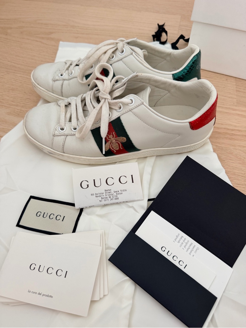 Authentic Gucci ace